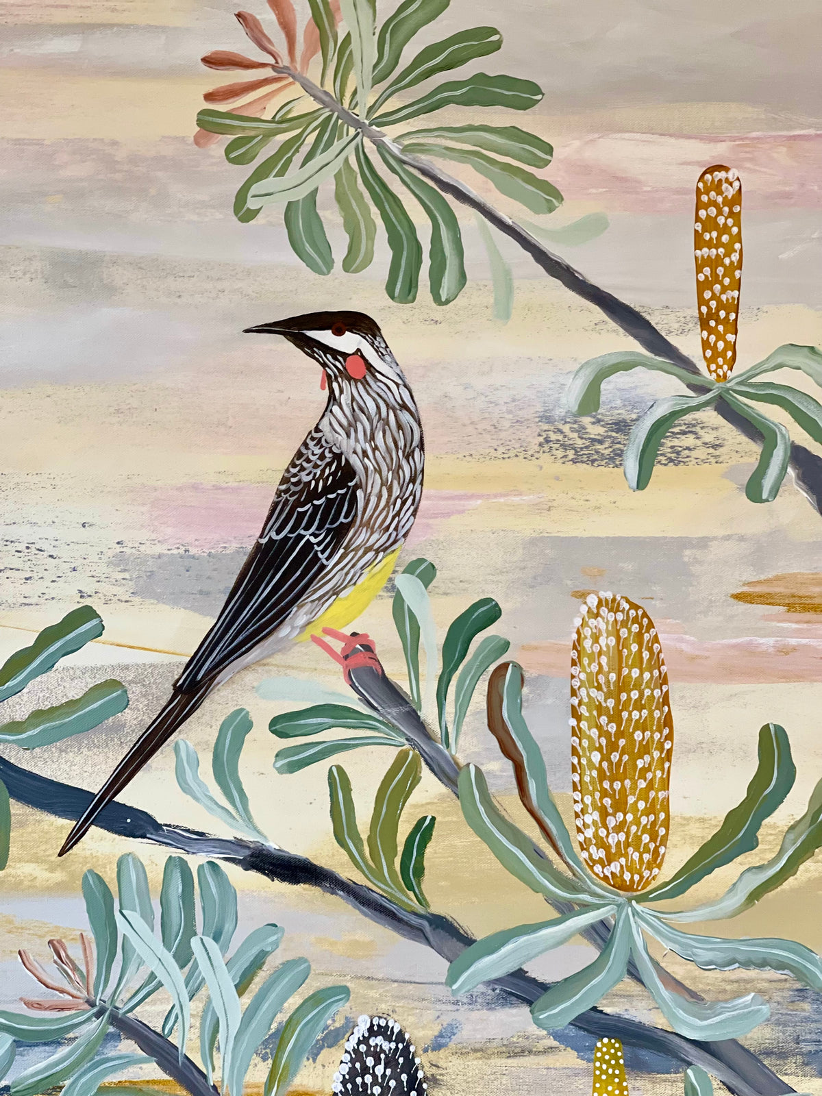 Wattlebirds in the Spring