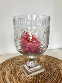 Rejale Cut Glass Hurricane
