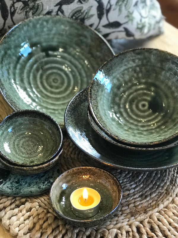 Iroyu Green Dinner Plate