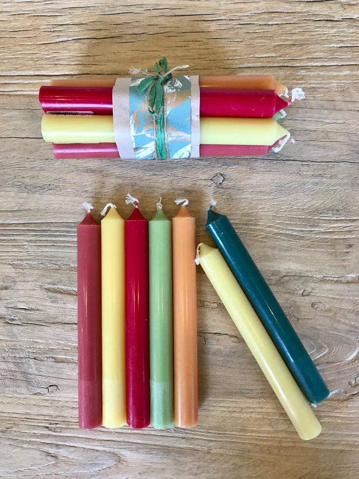 Bundle of 7 French Dinner Candles – Autumn