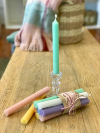 Bundle of 7 French Dinner Candles - Spring