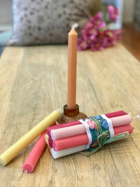 Bundle of 7 French Dinner Candles - Summer