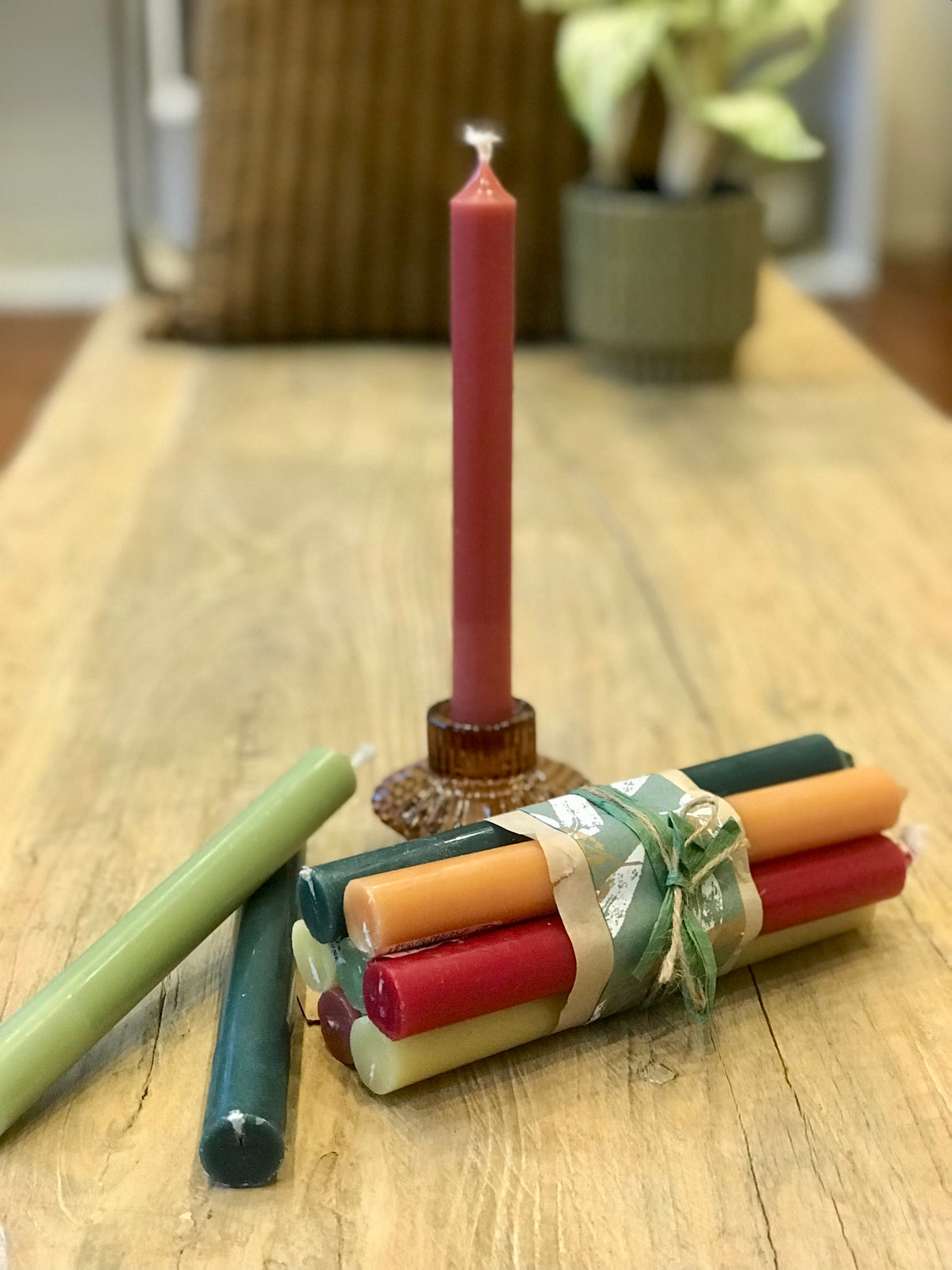 Bundle of 7 French Dinner Candles – Autumn
