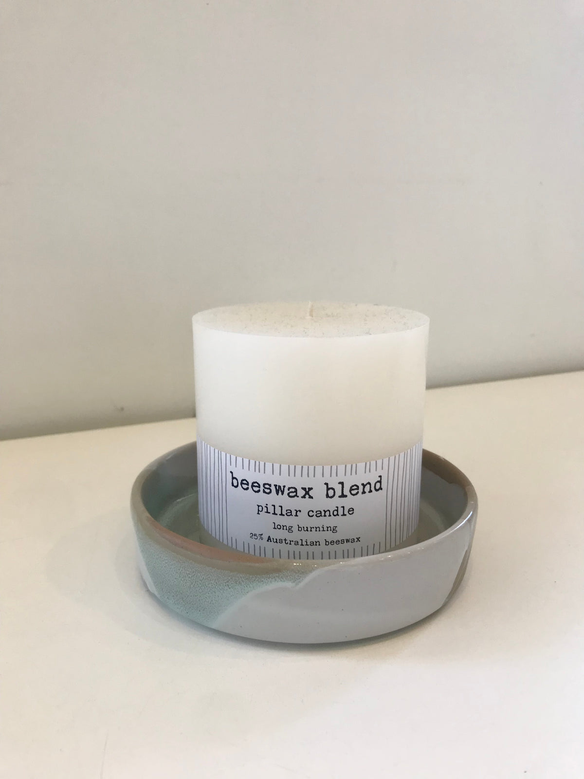 Beeswax Blend Pillar Candles - Ivory