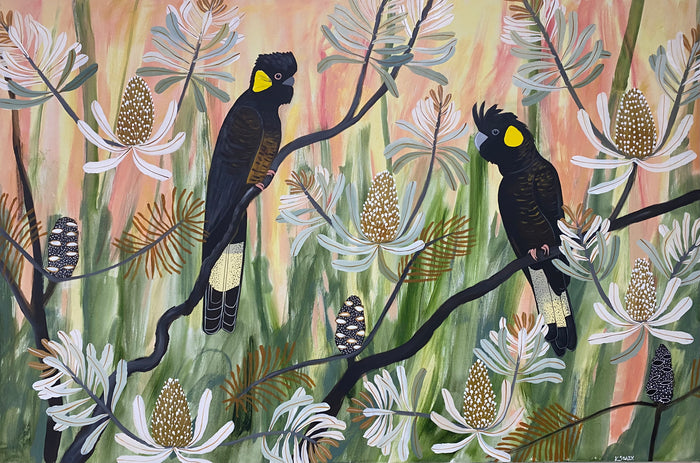 Black Cockatoos at Golden Hour #1