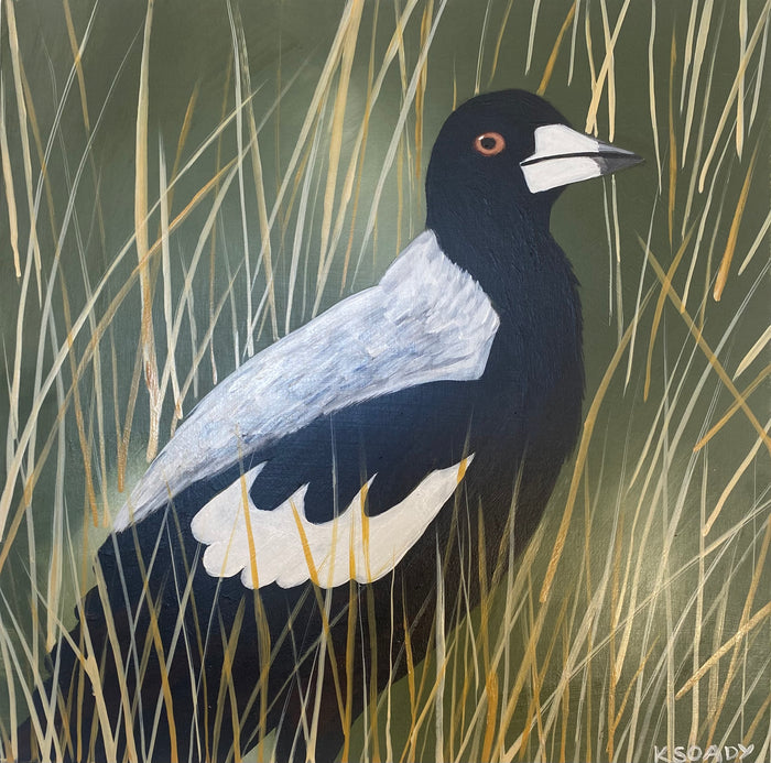 Magpie in the Grass #2