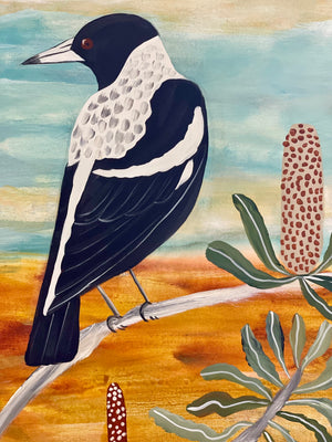 Magpies in The Banksia