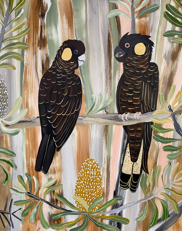 Black Cockatoos in Late Summer #3