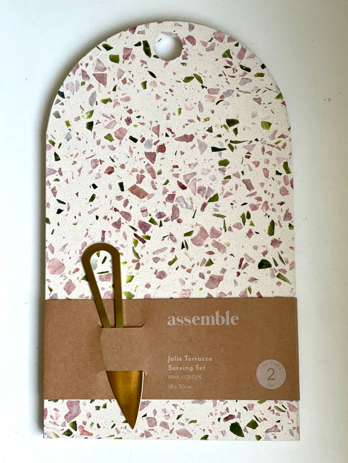 Jolie Terrazzo serving board 2 piece