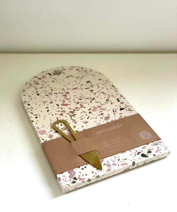 Jolie Terrazzo serving board 2 piece