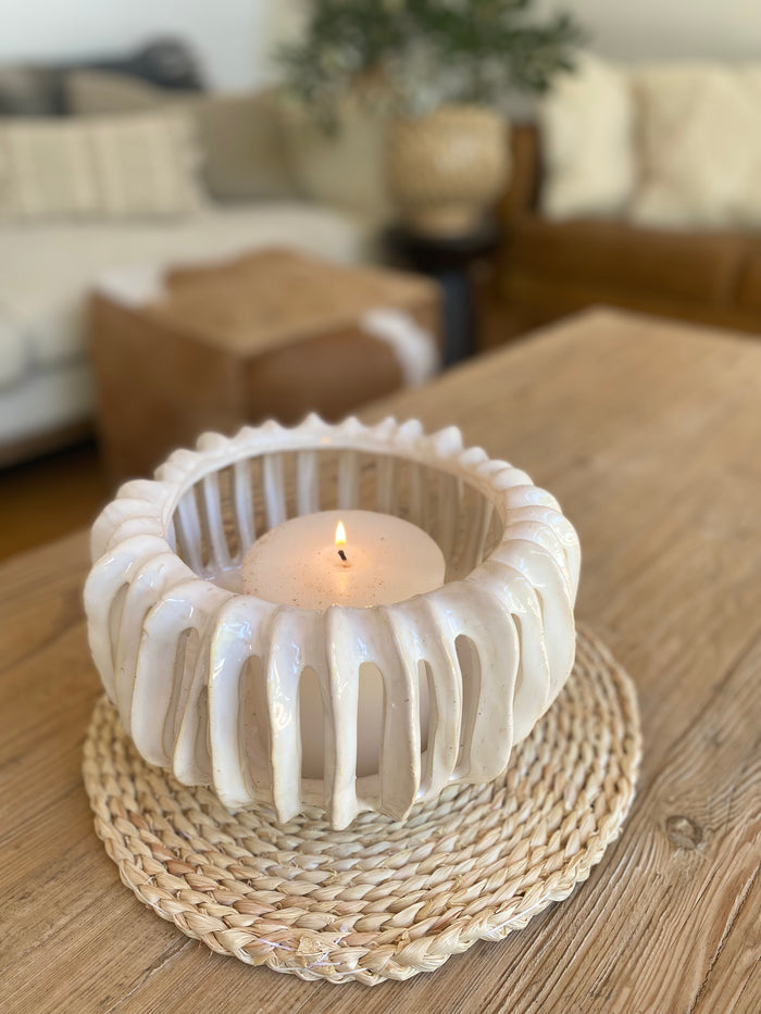 Onyeka Candle Holder Wide