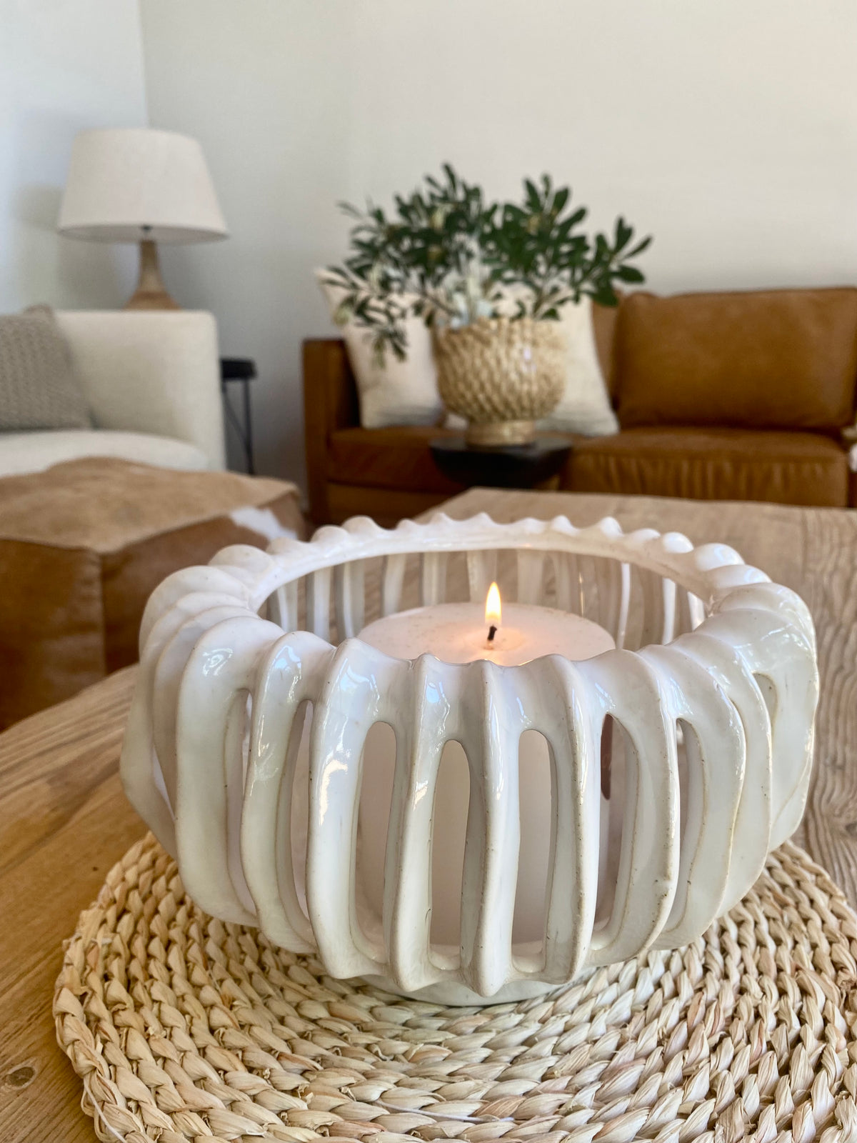 Onyeka Candle Holder Wide