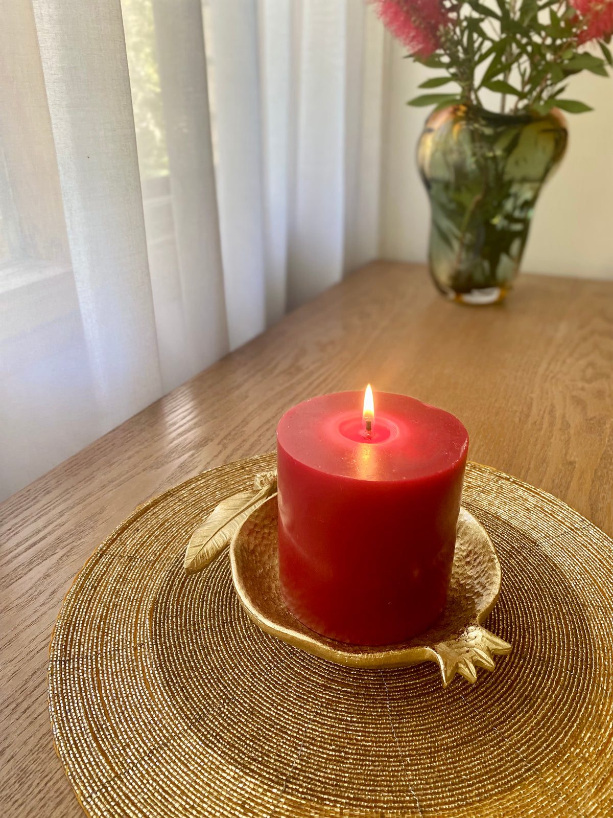 Gold glass beaded Placemat