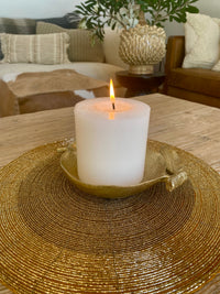 Gold glass beaded Placemat