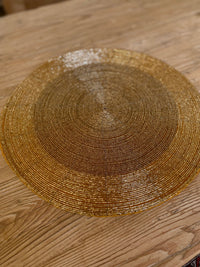 Gold glass beaded Placemat