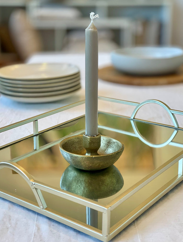 Amalfi Milton gold candle holder