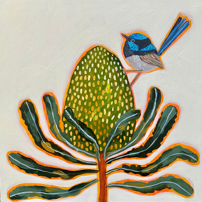 Fairy Wren and Banksia #7