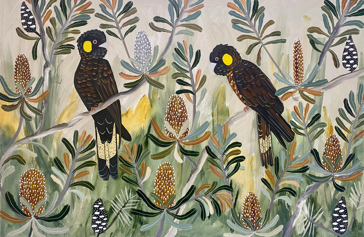 Dawn Black Cockatoos #1