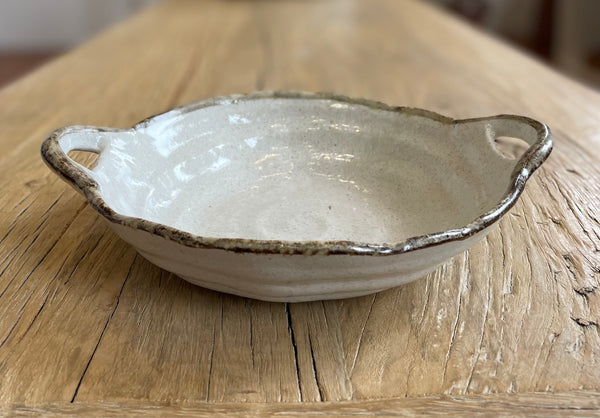 Shirokaratsu  Serving Dish with Handles