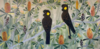 Black Cockatoos in Autumn