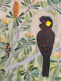 Black Cockatoos in Autumn
