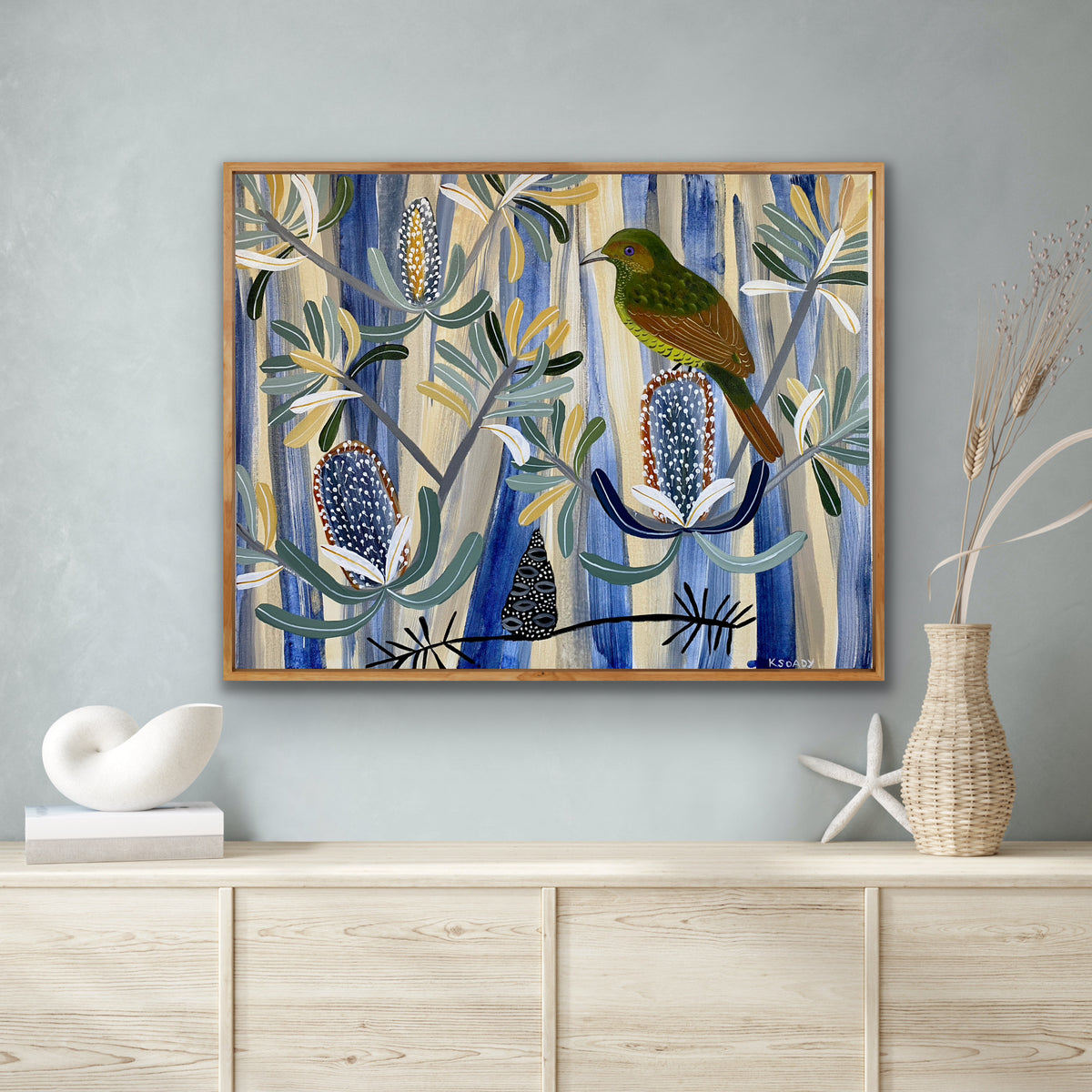 Bowerbird and Banksia