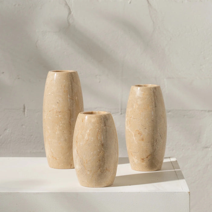 Kaalindi Travertine Candle Holder