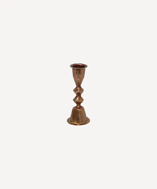 Copper Diamond Candleholder