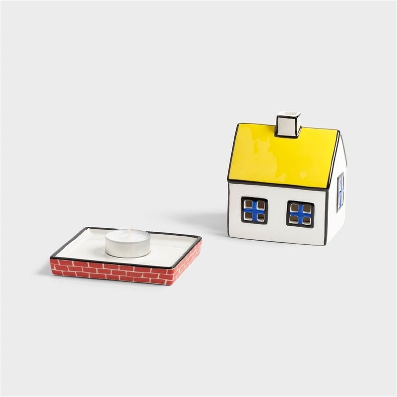 Klevering-Tealight House Yellow