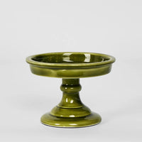 Salan Enamel Candle Stand Green