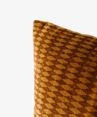 Tobacco Diamonds Handblock Cushion