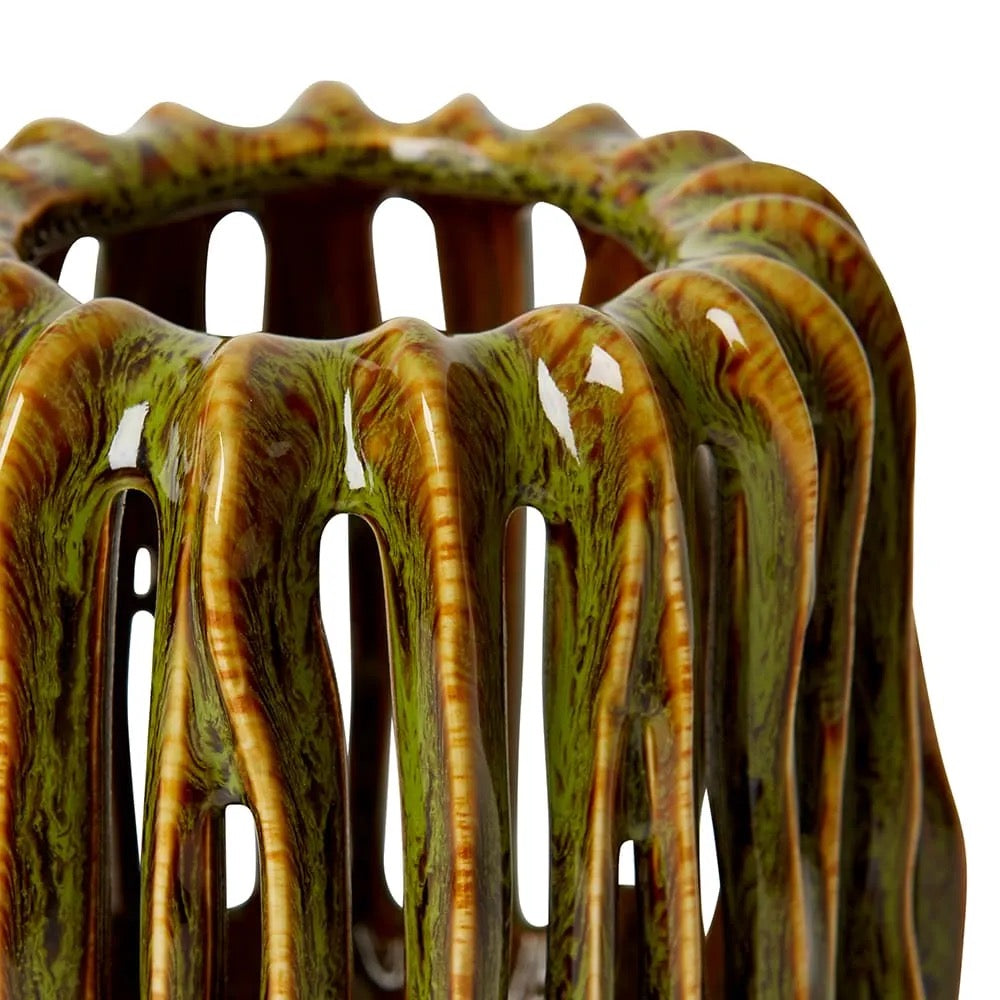 Onyeka Candle Holder Small - Green