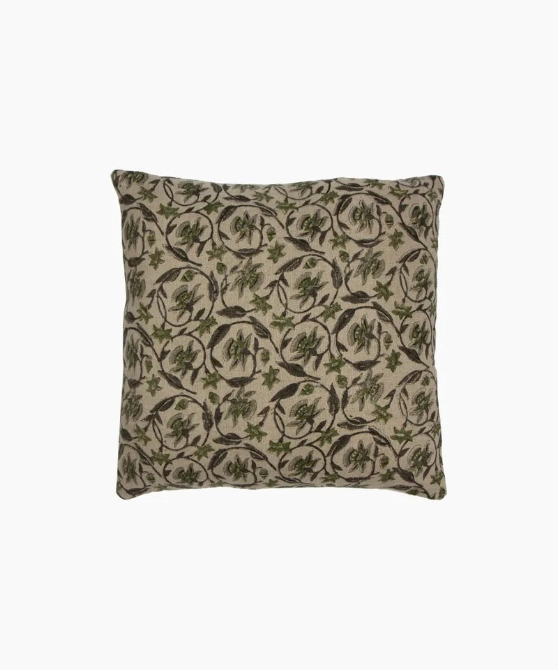 Vittoria Hand Block Floral Cushion