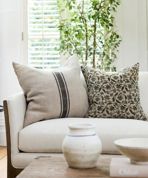 Vittoria Hand Block Floral Cushion