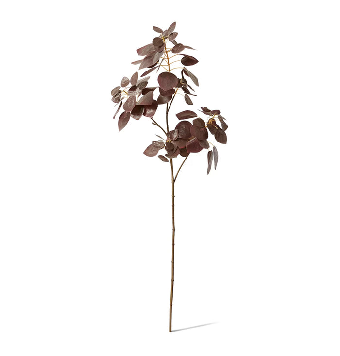 Smoke Leaf Branch - Burgundy