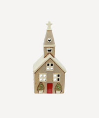 Alsace Tea Light Church Christmas Stone