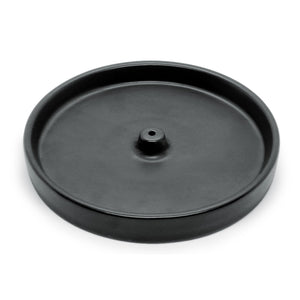 Round Ceramic Incense Holder  Black