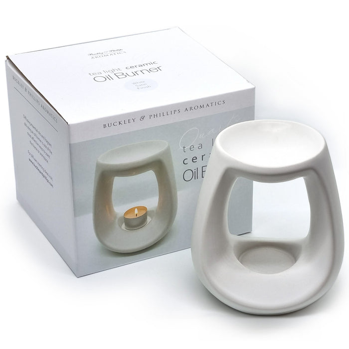 White Ceramic Tealight Oil Burner