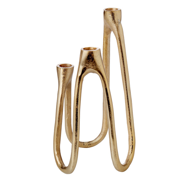 Amalfi Tiered Candelabra Gold
