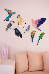 AERIAL BUDGIE WALL ART