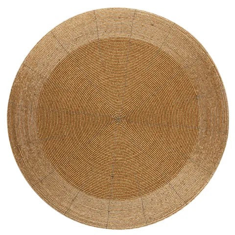 Gold glass beaded Placemat