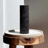 Textured Pillars Narrow - Black