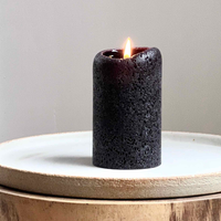 Textured Pillars Narrow - Black