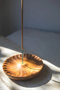 Flower Timber Incense Holder