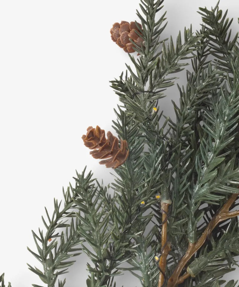 Pinecone Light Up Branch 40cm