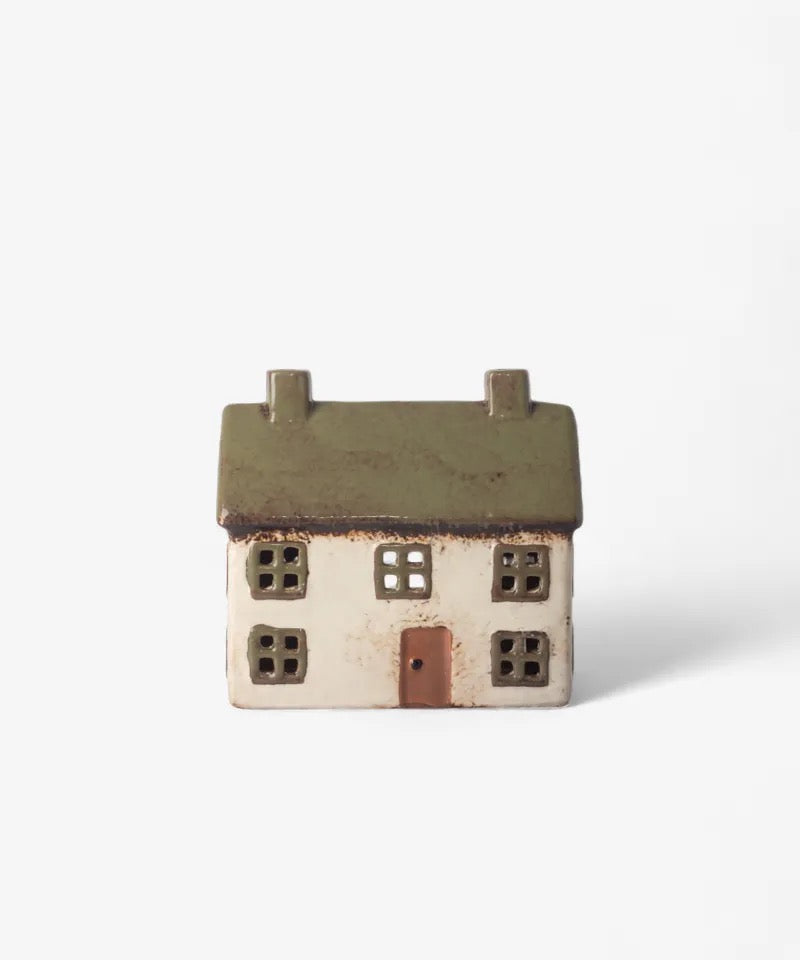 Alsace Cottage Tealight Olive Green