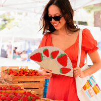 Hand Fan "Strawberry"