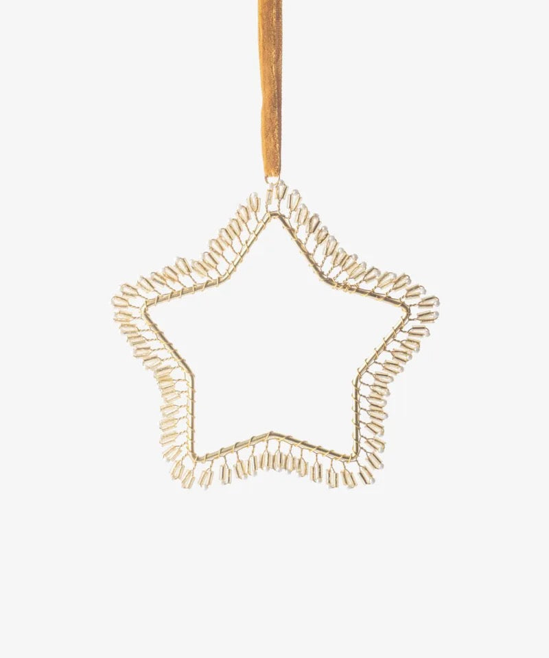 Hanging Beaded Star