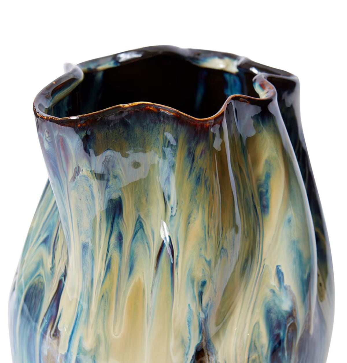 Sueko Vase Blue Beige 30 cm