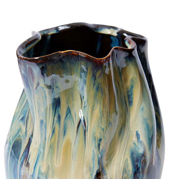 Sueko Vase Blue Beige 30 cm